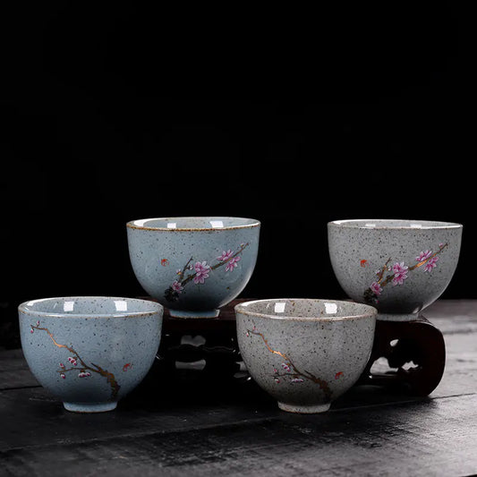 Vintage Ceramic Tea Cup, Creative Kung Fu Tea Set